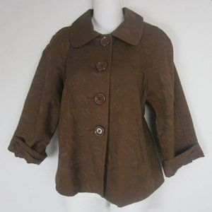 Macy's INC ♥ Brown Floral Blazer Jacket ♥